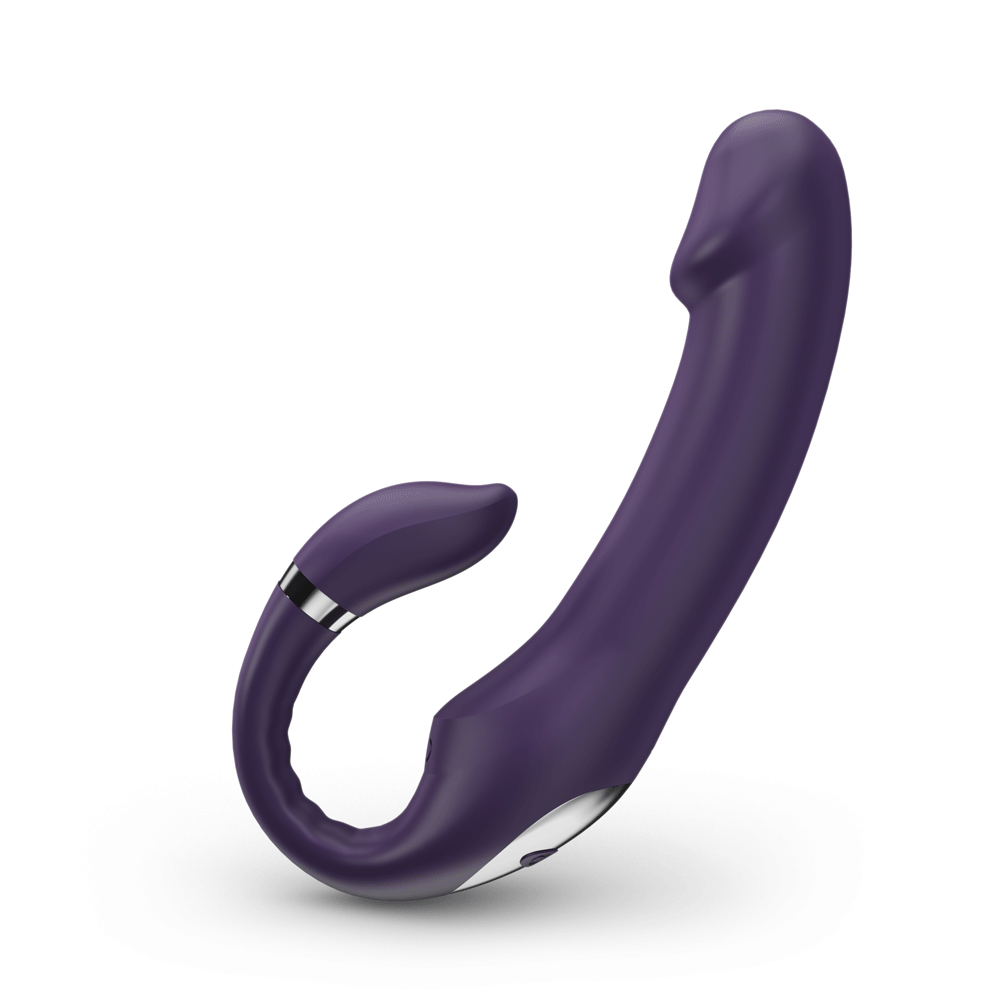 Double-E Vibrator G-Spot toy, 10 Different vibration, 10 Different vibration modes in the tail partial, Special Rotation modes in the head for more stimulation, Ergonomically design for hit your elusive pleasure zone, Body-safe, waterproof, and odorless silicon, USB Quickly charge for pleasure whenever you want